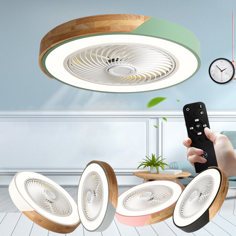 Moderne prägnante LED -Makkaron Deckenlüfter licht schmiedeeiseisen kreisförmige Deckenleuchte mit Acrylschatten
