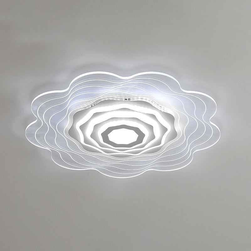 Luces llevadas del soporte rasante del claro del estilo moderno de las lámparas rasantes de acrílico del soporte de la flor