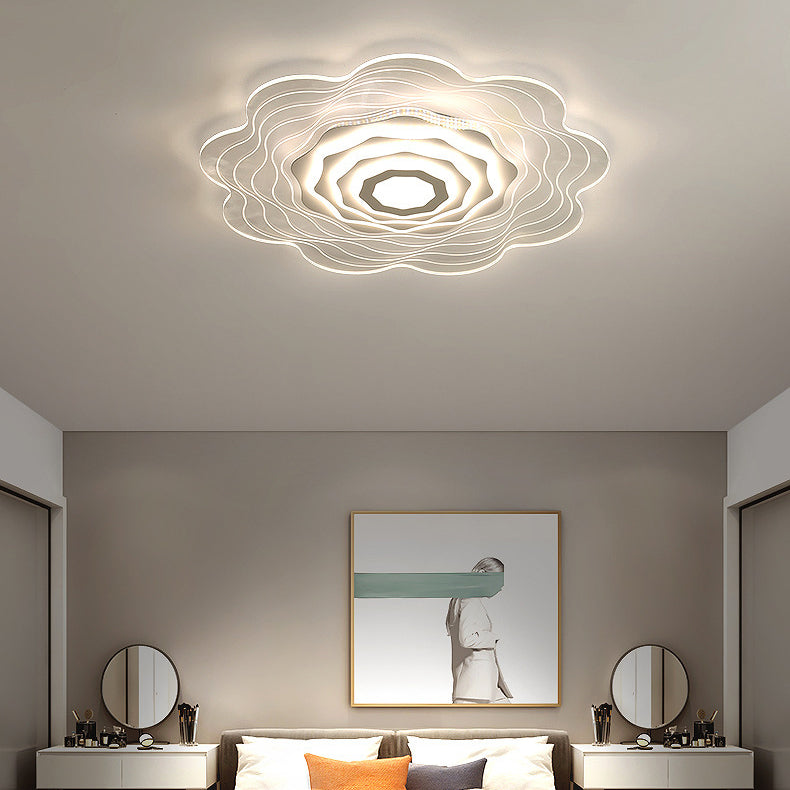 Luces llevadas del soporte rasante del claro del estilo moderno de las lámparas rasantes de acrílico del soporte de la flor