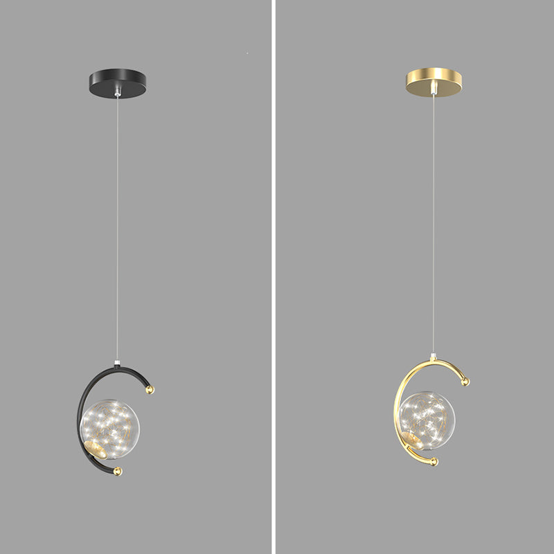 Moderne Glasleitungshänge Deckenleuchte 1-Licht-globale Deckenheize Anhänger Licht