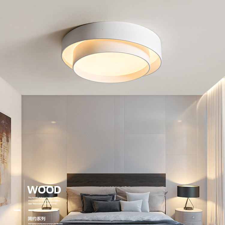 New Modern Circle LED Flush Mount 1-Light Iron Ceiling Mounted Light for Bedroom