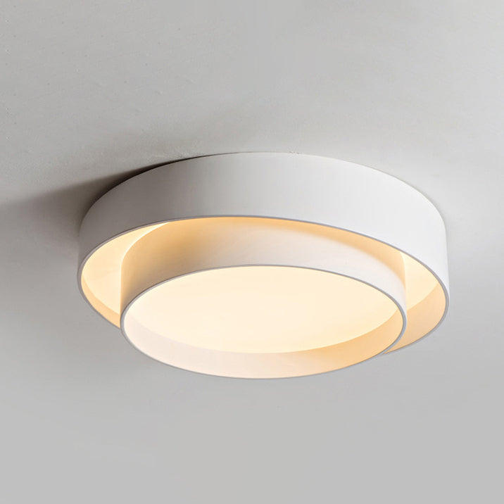 New Modern Circle LED Flush Mount 1-Light Iron Ceiling Mounted Light for Bedroom