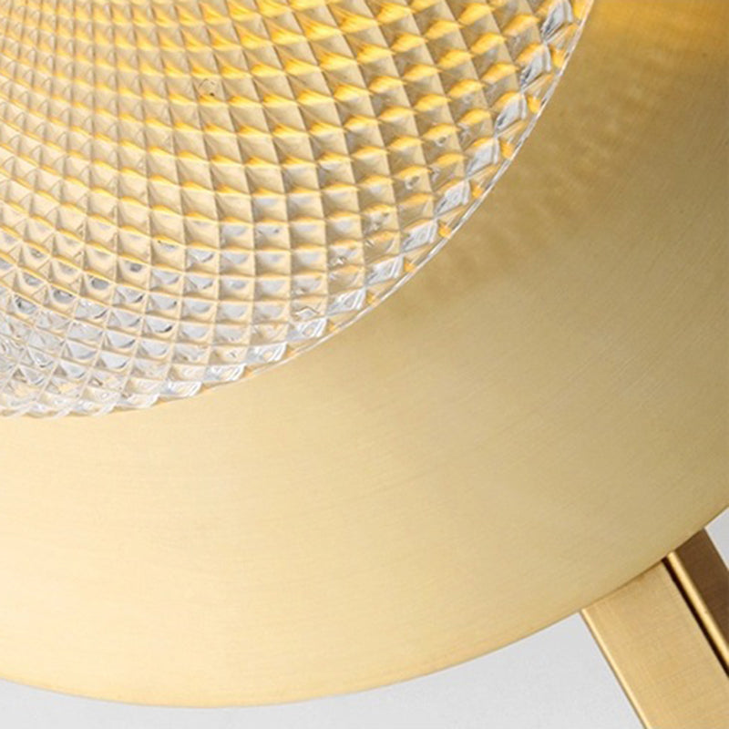 Modern Circle Wall Mounted Light Glass 1-Light Wall Lamps for Living Room