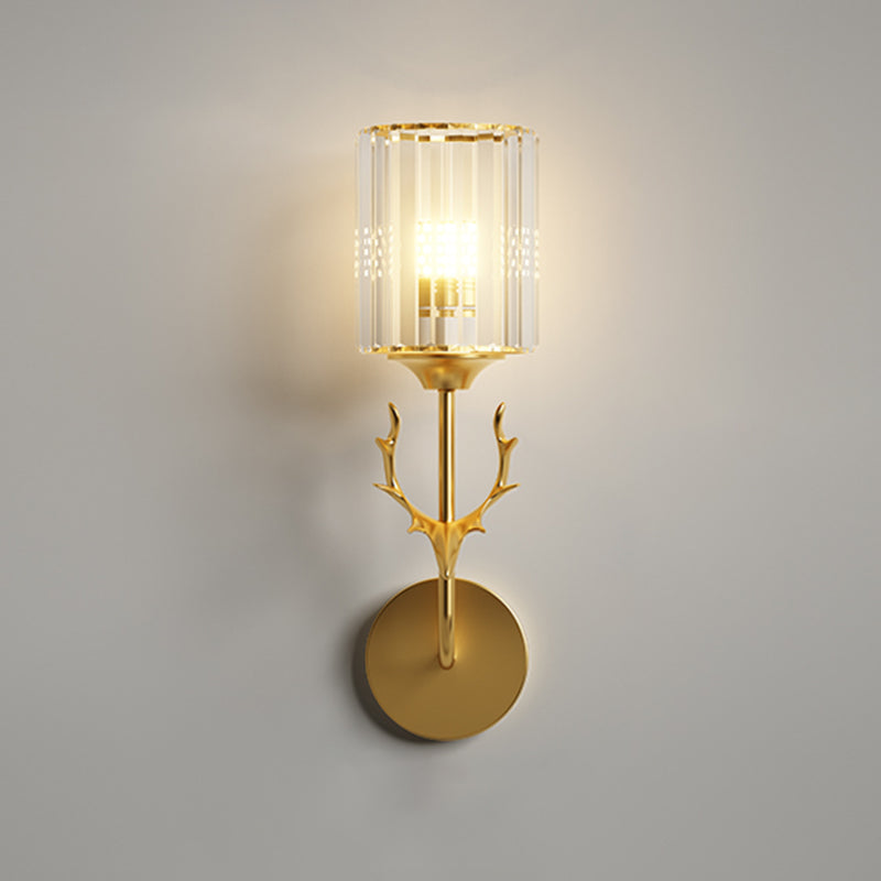 Luz de lámpara de pared de cilindro contemporánea Luz de aplicado para dormitorio