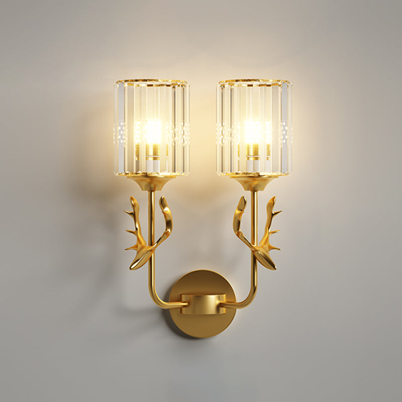 Luz de lámpara de pared de cilindro contemporánea Luz de aplicado para dormitorio