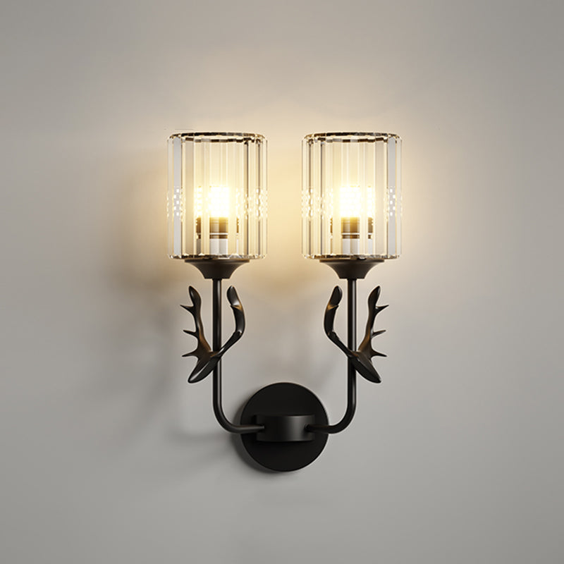 Luz de lámpara de pared de cilindro contemporánea Luz de aplicado para dormitorio