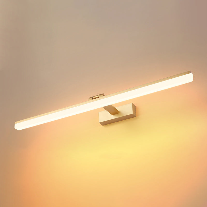 Modern Simple Style 1-Light Linear Shade Wall Sconce Mirror Wall Lighting