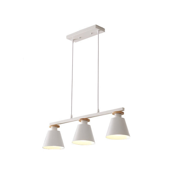 3-Lights Metal Island Chandelier Lights Modern Style Bell Flush Mount Chandelier