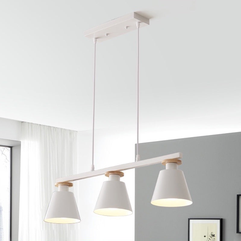 3-Lights Metal Island Chandelier Lights Modern Style Bell Flush Mount Chandelier