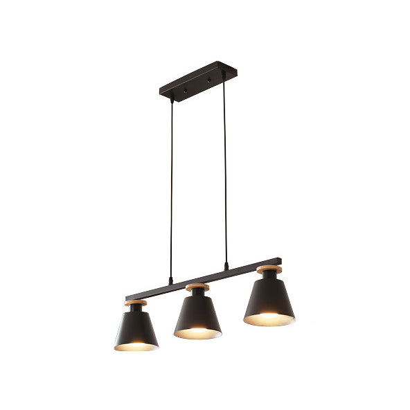 3-Lights Metal Island Chandelier Lights Modern Style Bell Flush Mount Chandelier