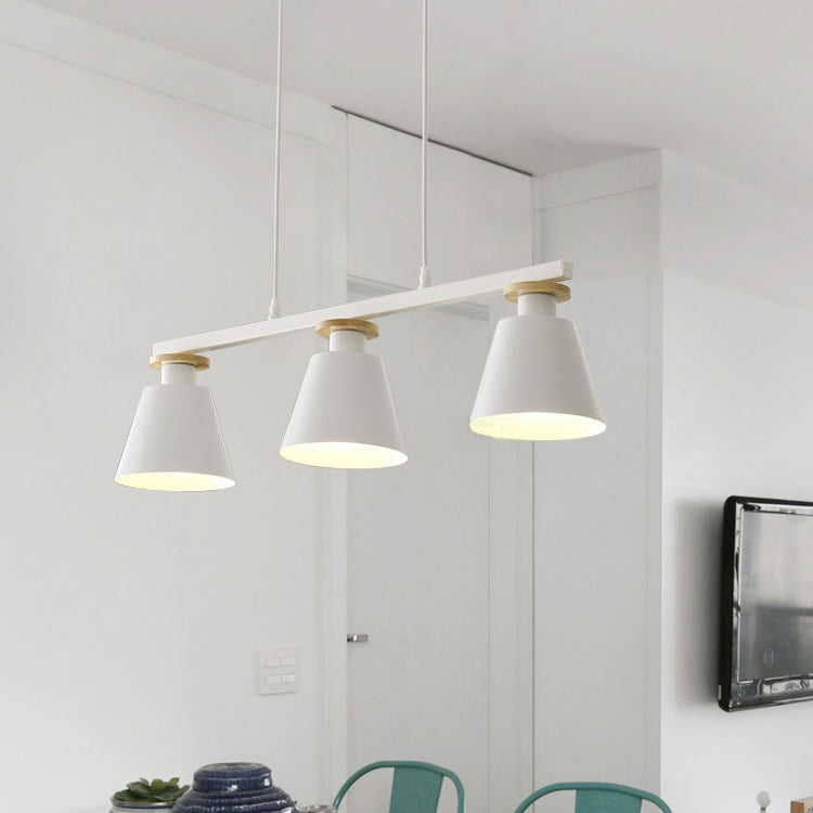 3-Lights Metal Island Chandelier Lights Modern Style Bell Flush Mount Chandelier