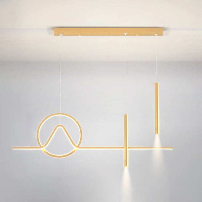 Lampade sospese geometriche Luci a sospensione da cucina contemporanea Metal