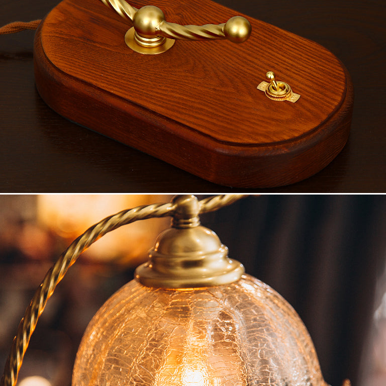 Flower Table Lamp Modern Bedside Lamps Metal 1 Light Night Table Lights in Gold