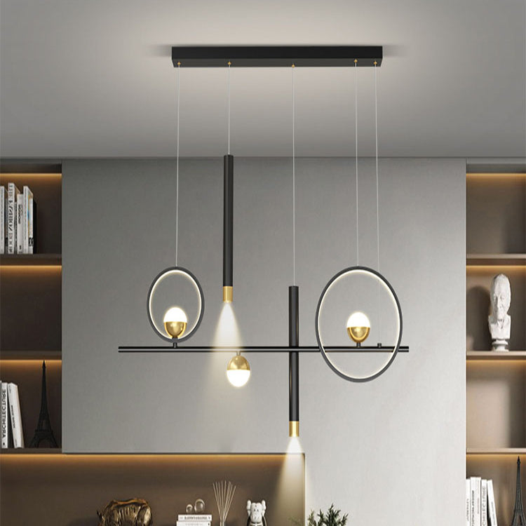 Lampade a sospensione geometrica Modern Kitchen Island Lighting Metal lampadario
