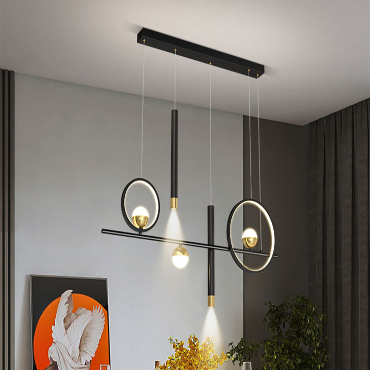 Lampade a sospensione geometrica Modern Kitchen Island Lighting Metal lampadario
