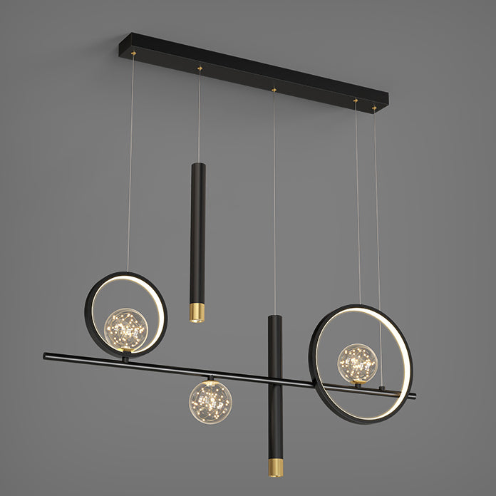 Lampade a sospensione geometrica Modern Kitchen Island Lighting Metal lampadario