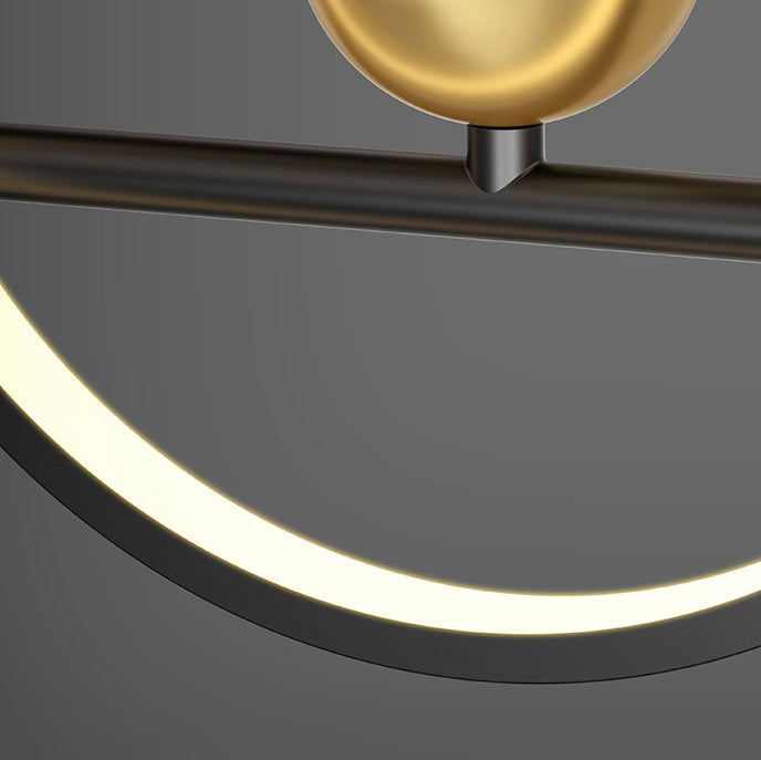 Lampade a sospensione geometrica Modern Kitchen Island Lighting Metal lampadario