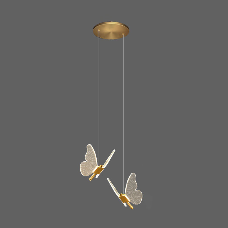 Moderner Stilfeuerleuchten Acryl -Multi -Lichter -Federbeleuchtung