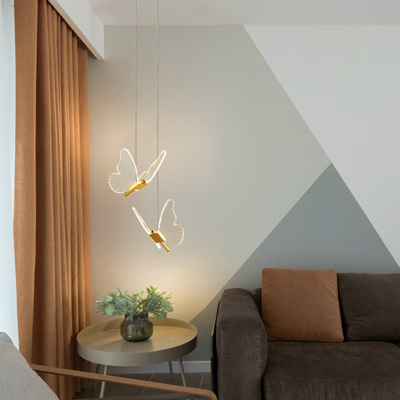 Moderner Stilfeuerleuchten Acryl -Multi -Lichter -Federbeleuchtung