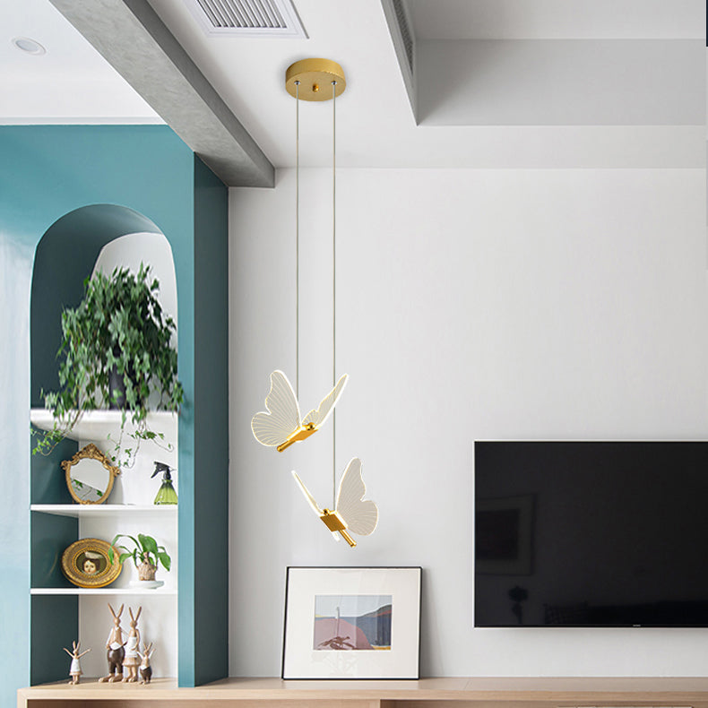 Moderner Stilfeuerleuchten Acryl -Multi -Lichter -Federbeleuchtung