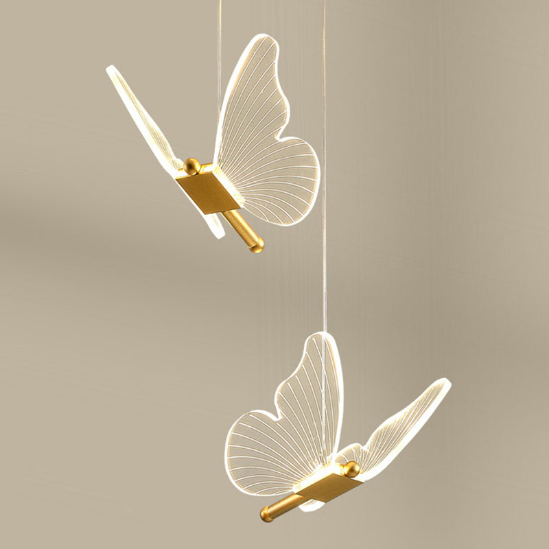 Moderner Stilfeuerleuchten Acryl -Multi -Lichter -Federbeleuchtung