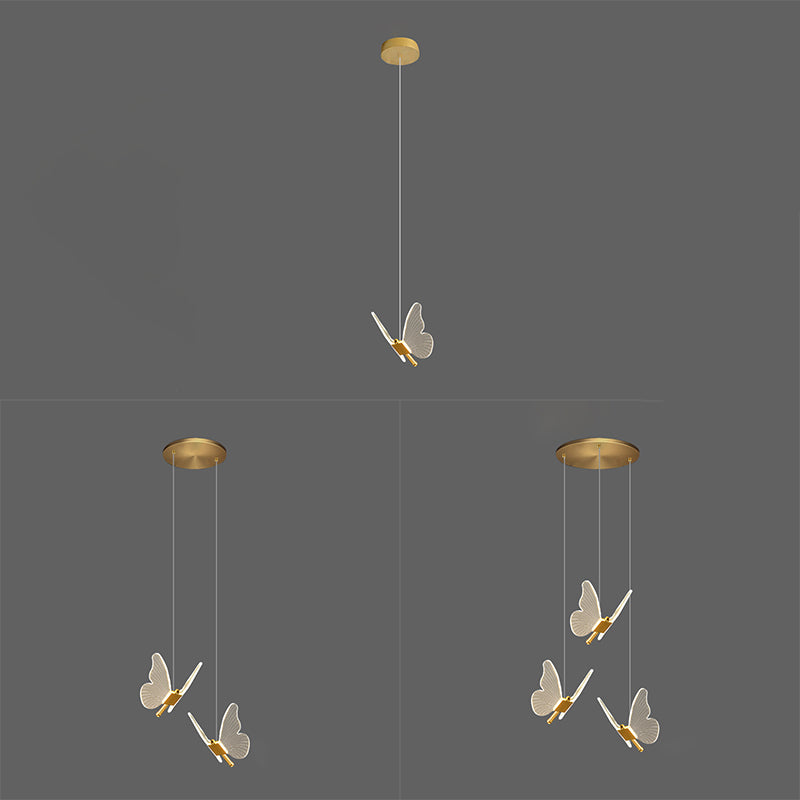 Moderner Stilfeuerleuchten Acryl -Multi -Lichter -Federbeleuchtung