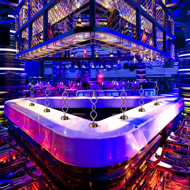 2 Light Linear Night Table Lamps Modern Table Lamps Metal Nightstand Lamps