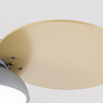 Kids Creative LED Pendant Light Wrought Iron Indoor Fan Chandelier with Acrylic Shade