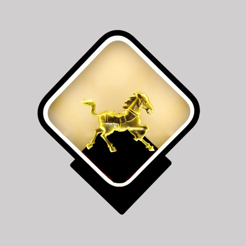 1 luces de sombra lineal matones de pared moderna iluminación de pared led de estilo simple en negro