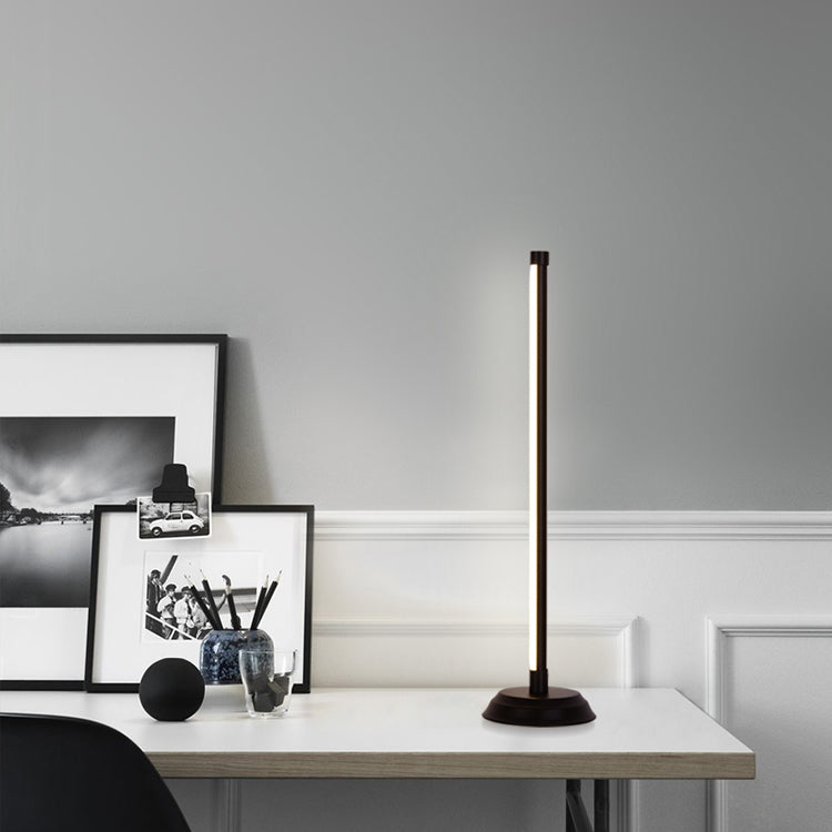 1 Light Linear Nightstand Lamps Modern Bedside Lamps Metal Night Table Lamp