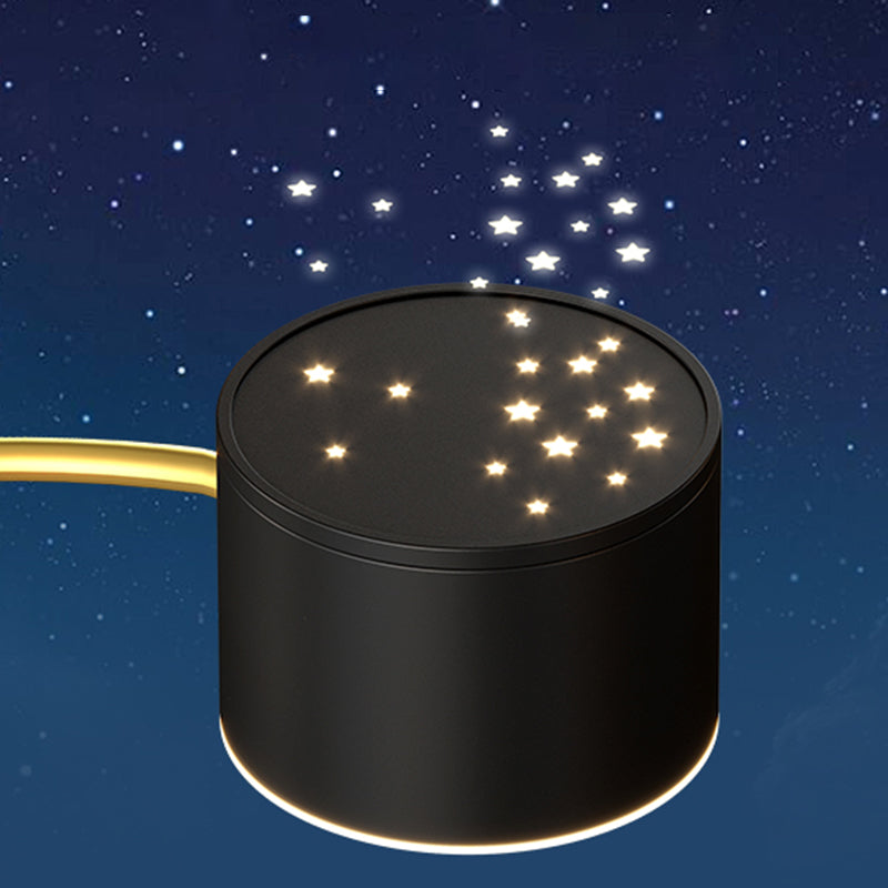 Araña contemporánea de metal redondeo de metal lámparas colgantes para dormitorio de sala de estar