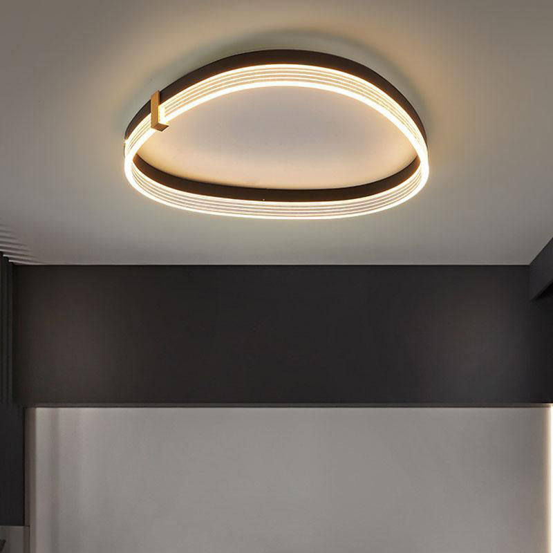 Luminaires encastrés de style moderne Ring Plafonniers encastrés à LED en acrylique à 1 lumière