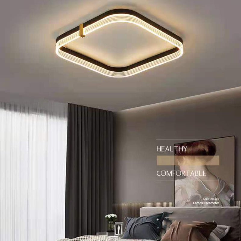 Luminaires encastrés de style moderne Ring Plafonniers encastrés à LED en acrylique à 1 lumière