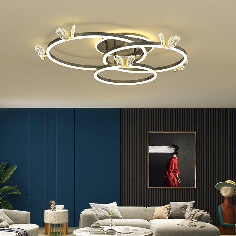 Multi Lights Acryl Deckenmontage Moderne Ring Bündige Fassung Led Licht