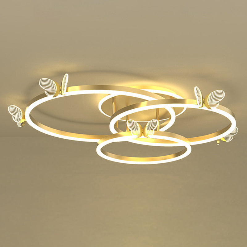 Multi Lights Acryl Deckenmontage Moderne Ring Bündige Fassung Led Licht