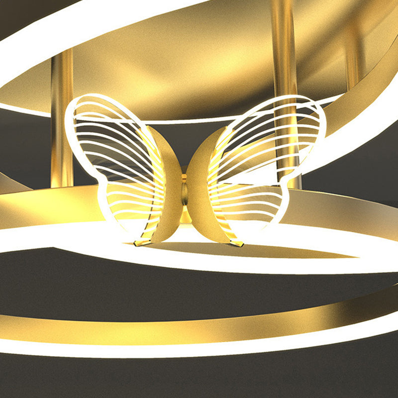 Multi Lights Acryl Deckenmontage Moderne Ring Bündige Fassung Led Licht