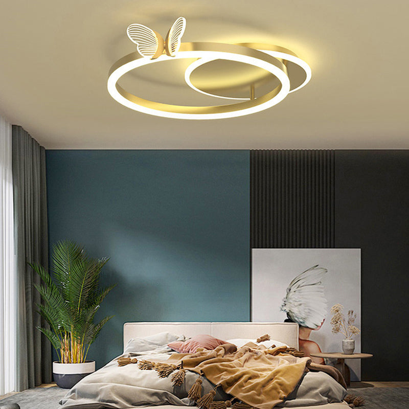 Multi Lights Acryl Deckenmontage Moderne Ring Bündige Fassung Led Licht