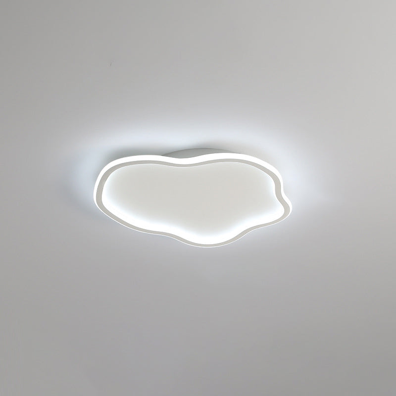 1-Light Waves Flush Ceiling Light Fixtures Modern Style Acrylic Flush Mount Lighting