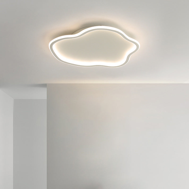 1-Light Waves Flush Ceiling Light Fixtures Modern Style Acrylic Flush Mount Lighting