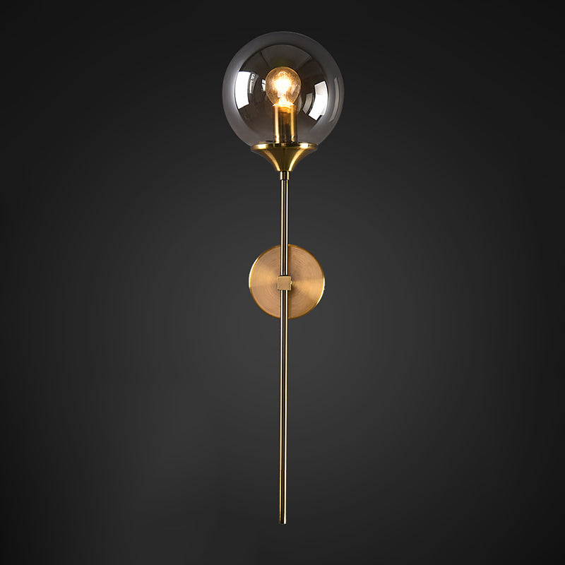 Lucile da parete in vetro postmoderno, lampada a monte globale a parete per soggiorno