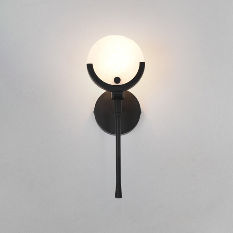 Lampes murales en métal mural mural contemporain à 1 lumière pour le salon