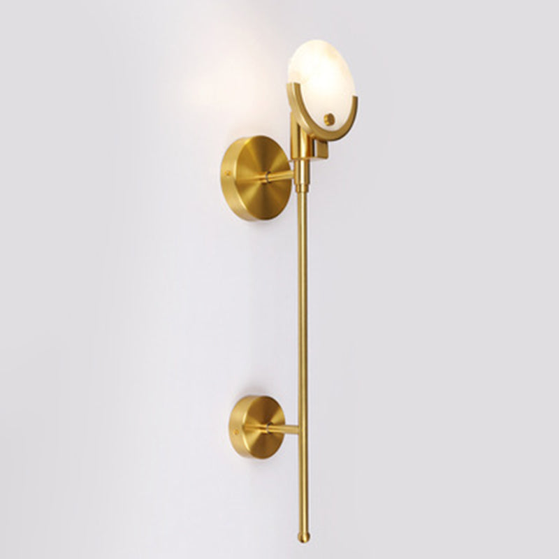 Lampes murales en métal mural mural contemporain à 1 lumière pour le salon