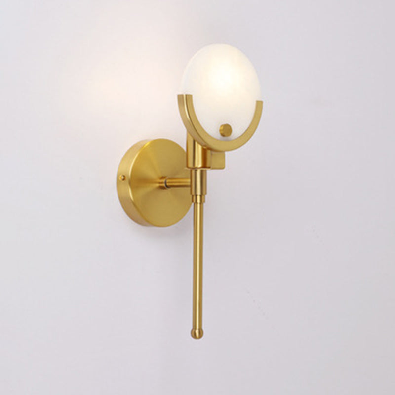 Lampes murales en métal mural mural contemporain à 1 lumière pour le salon