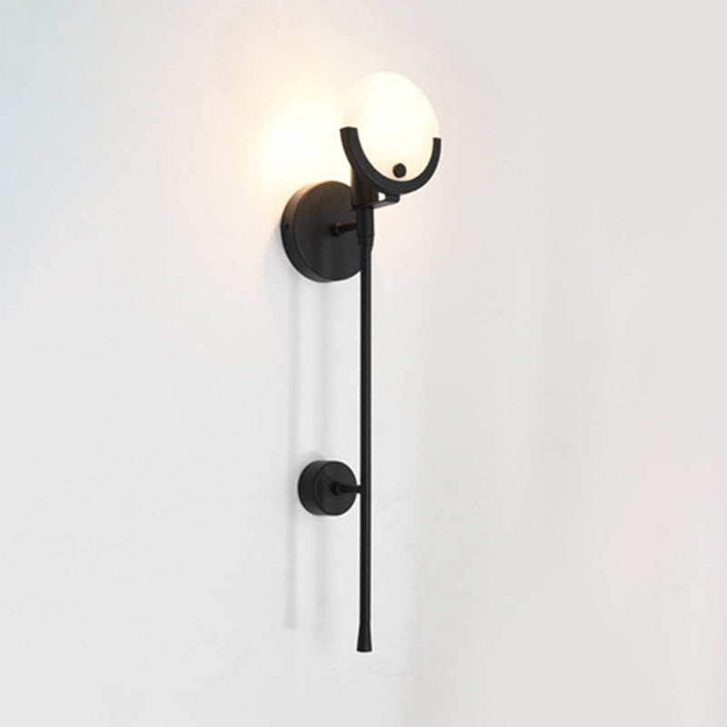 Lampes murales en métal mural mural contemporain à 1 lumière pour le salon