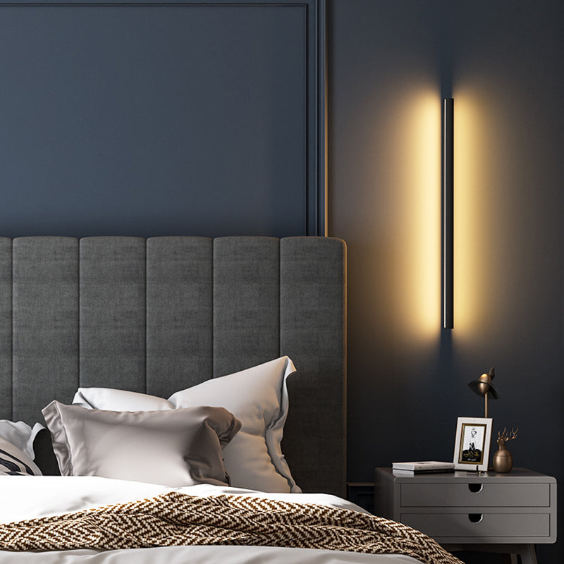 Nordic Modern Metal 1-Light Wall Mount Lamp Linear Wall Sconce for Bedroom