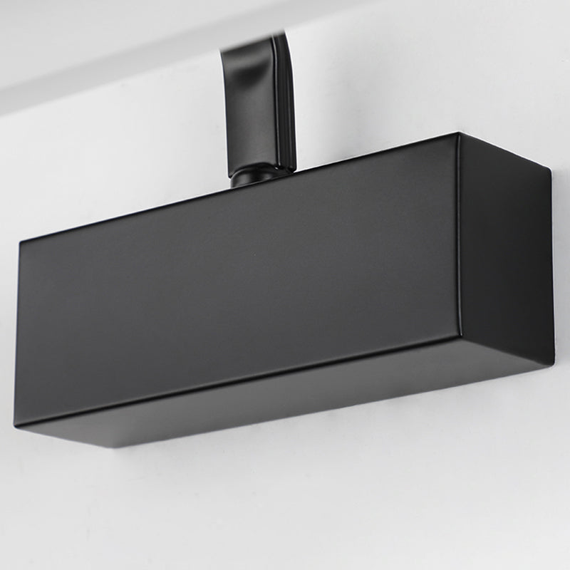 Mirror de miroir linéaire en métal lumières murales modernes 1 montage mural de tête pour les toilettes