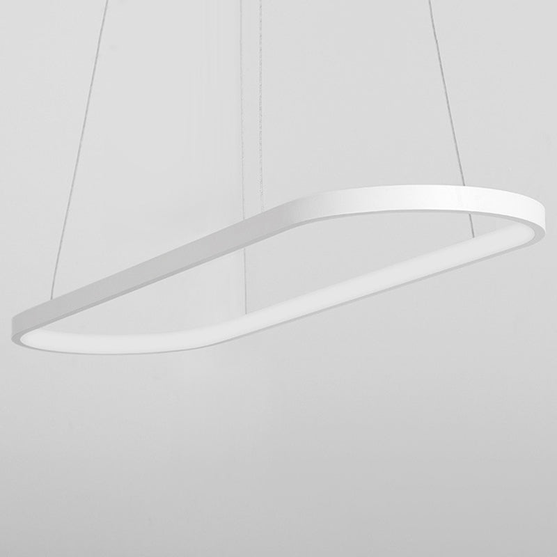 Moderne kroonluchters voor eetkamer ovaal plafond hanger licht metaal orb kroonluchter