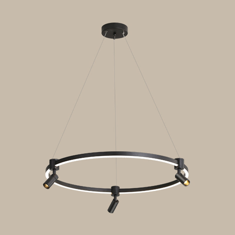 Candeliers contemporáneos accesorios de iluminación colgante orbicular araña de metal orbe para sala de estar