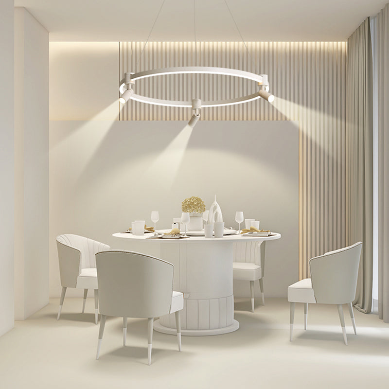 Candeliers contemporáneos accesorios de iluminación colgante orbicular araña de metal orbe para sala de estar