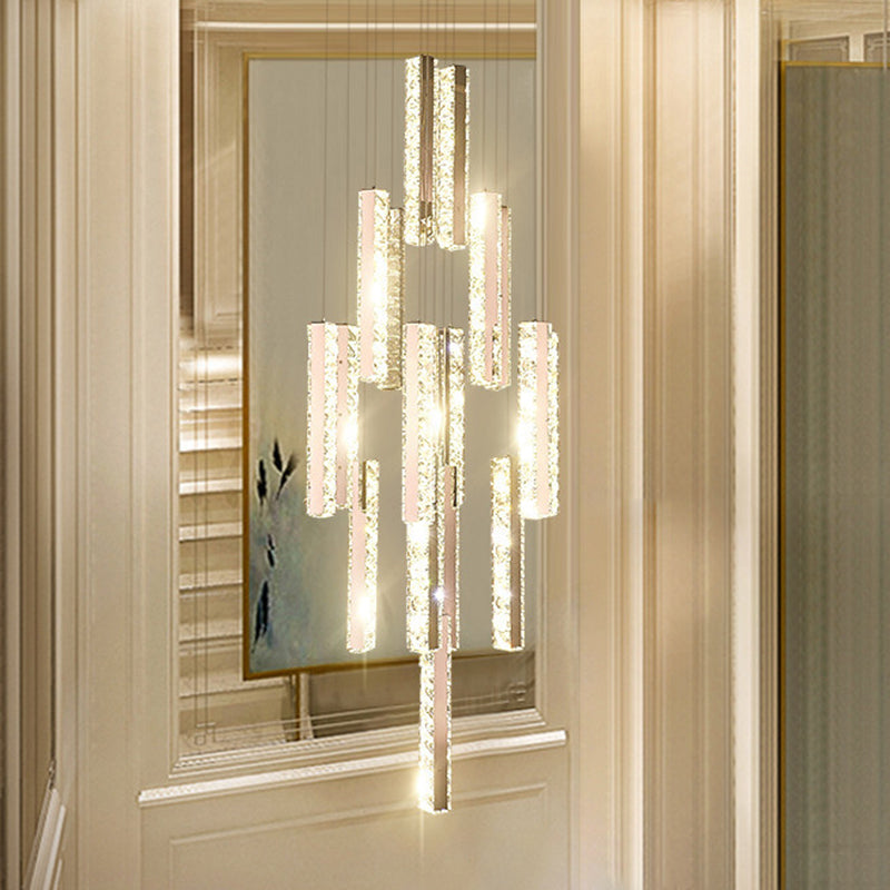 Kit de luz colgante posmoderna Luz de techo de cristal para sala de estar para sala de estar